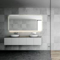 Martens Design Badkamerspiegel Dublin met Verlichting Rondom en Verwarming - Spiegel Dublin 80x70 cm - thumbnail