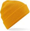 Beechfield CB52N Organic Cotton Waffle Beanie - Mustard - One Size