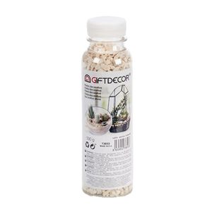 Decoratie steentjes/kiezeltjes fijn beige 500 gram   -