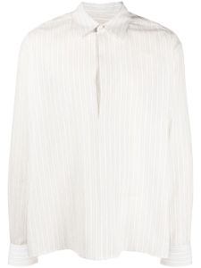 Lanvin chemise en coton à rayures - Blanc