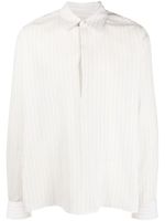 Lanvin chemise en coton à rayures - Blanc