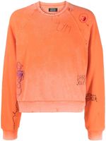 Liberal Youth Ministry sweat brodé à effet usé - Orange Liberal Youth Ministry sweat brodé à effet usé - Orange