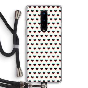 Hartjes: OnePlus 8 Transparant Hoesje met koord