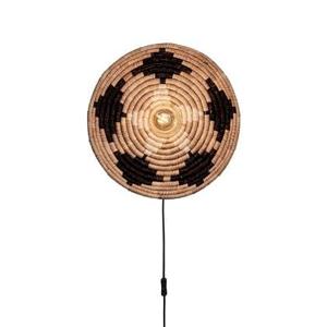 GOOD&MOJO Wandlamp Andros - Naturel|Zwart - Ø45cm