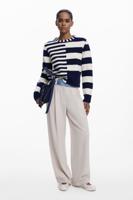 Trui met gecombineerde strepen - BLUE - XL