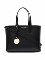 Emporio Armani sac cabas en cuir grainé - Noir - thumbnail