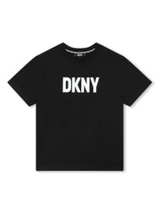 Dkny Kids t-shirt en coton à logo imprimé - Noir