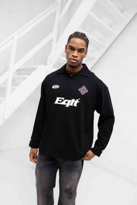 Equalité Jersey Longsleeve Polo Heren Zwart - Maat S - Kleur: Zwart | Soccerfanshop