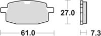 TRW Brake pad mcb 590 organic standard