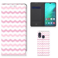 Samsung Galaxy A40 | Hoesje met Magneet | Waves Roze
