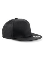 Beechfield CB610 5 Panel Snapback Rapper Cap - Black - One Size - thumbnail