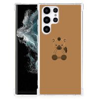 Samsung Galaxy S22 Ultra Stevig Bumper Hoesje Baby Hyena - thumbnail