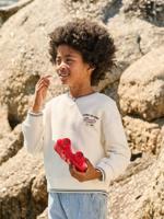 sweater jongen met V-hals ecru