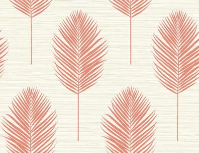 Dutch Wallcoverings Inlay Bali Fern Beige/Coral
