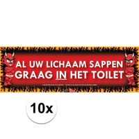 10x Sticky Devil stickers tekst Lichaam sappen