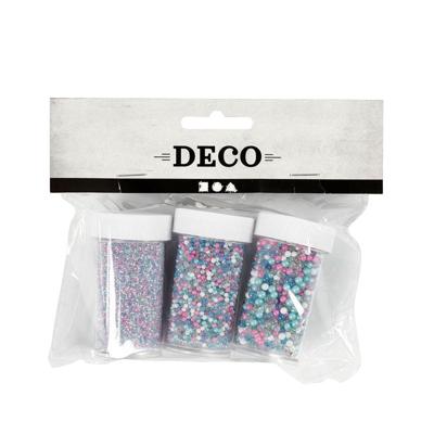 Creativ Company Mini stenen van glas, 3x45 gram