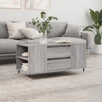Salontafel 102x44,5x50 cm bewerkt hout grijs sonoma eikenkleur