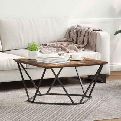 Salontafel Gerookt eiken 80 x 80 x 45 cm