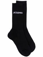 Jacquemus chaussettes Les Chaussettes Jacquemus en intarsia - Noir