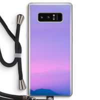 Sunset pastel: Samsung Galaxy Note 8 Transparant Hoesje met koord