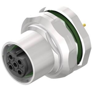 Weidmüller 2424510000 Sensor/actuator inbouwconnector M12 Aantal polen (sensoren): 4 Bus, inbouw verticaal 10 stuk(s)