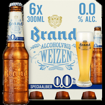 Brand Weizen 0.0 Bier Fles 6 x 300ml bij Jumbo