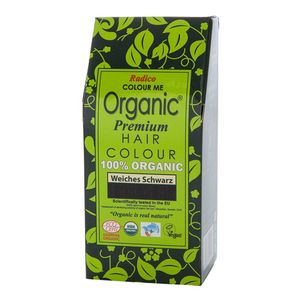 Radico Organic plantaardige haarkleuring, soft zwart Maat: 100 g