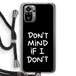 Don't Mind: Xiaomi Redmi Note 10S Transparant Hoesje met koord