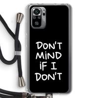 Don't Mind: Xiaomi Redmi Note 10S Transparant Hoesje met koord