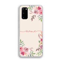 Rozen: Samsung Galaxy S20 Transparant Hoesje