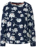 Sweatshirt lange mouwen Van MYBC blauw - thumbnail