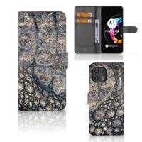 Motorola Edge 20 Lite | Telefoonhoesje | Met pasjeshouder | Krokodillenprint