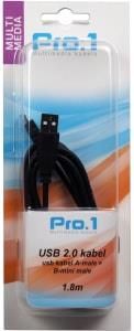 Enzo Pro-1 USB kabel A-male -> B-mini male 1,8 meter - 9280195