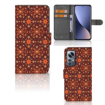 Xiaomi 12 | 12X | Telefoon Hoesje | Batik Brown