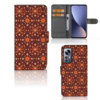 Xiaomi 12 | 12X | Telefoon Hoesje | Batik Brown