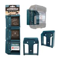 StealthMounts BM-MK40-BLU-6 Accuhouder voor Makita 40V XGT | Blauw | 6-pack - BM-MK40-BLU-6