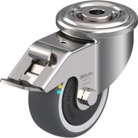 Blickle LEXR-PATH 80KFD-FI-ELS Zwenkwiel met rem Wieldiameter: 80 mm Draagvermogen (max.): 100 kg 1 stuk(s)