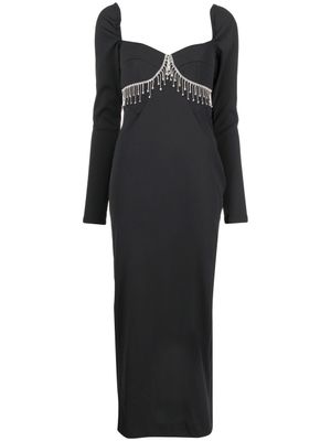 ANOUKI robe à détails de strass - Noir