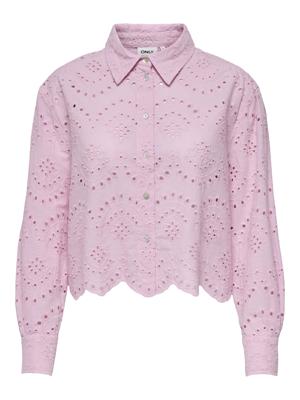 Only Onlvalais L/s Shirt Wvn Noos Blouse Pink Lady