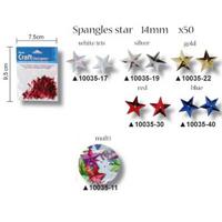 Darice • pailletten ster 14mm 50pcs blauw