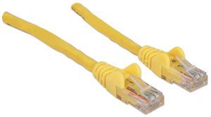 Intellinet 350556 RJ45 Netwerkkabel, patchkabel CAT 6A S/FTP 30.00 m Geel Folie afscherming, Afscherming gevlochten, Halogeenvrij 1 stuk(s)