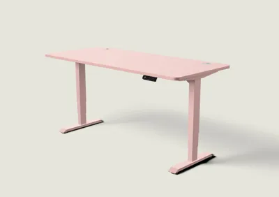 Desktronic HomePro bureau Zachtroze / Zachtroze / 180x80 cm