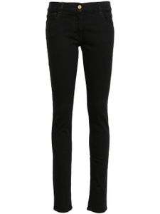 Elisabetta Franchi jean skinny à plaque logo - Noir