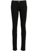 Elisabetta Franchi jean skinny à plaque logo - Noir