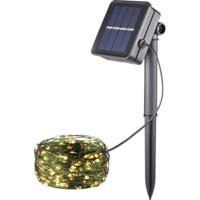 WS-SL05 100L Lichtketting op zonne-energie LED 0.3 W Warmwit Groen - thumbnail