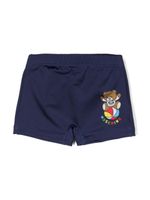 Moschino Kids short de bain à imprimé Teddy Bear - Bleu