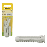 pgb-Europe SMART | Nylon universeelplug SMART "XUP" 8x40 | 12 st SM0XUPN00080040H