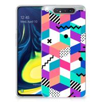 Samsung Galaxy A80 | TPU Hoesje | Blokken Kleurrijk