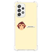 Samsung Galaxy A53 5G Stevig Bumper Hoesje Monkey - thumbnail