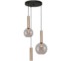 Masterlight Vide hanglampBella 2 Messing goud met goud glas - 2982-02-35-3-RG10222